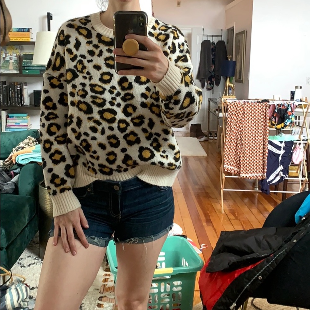Forever 21 Leopard Print Sweater | Size 2X